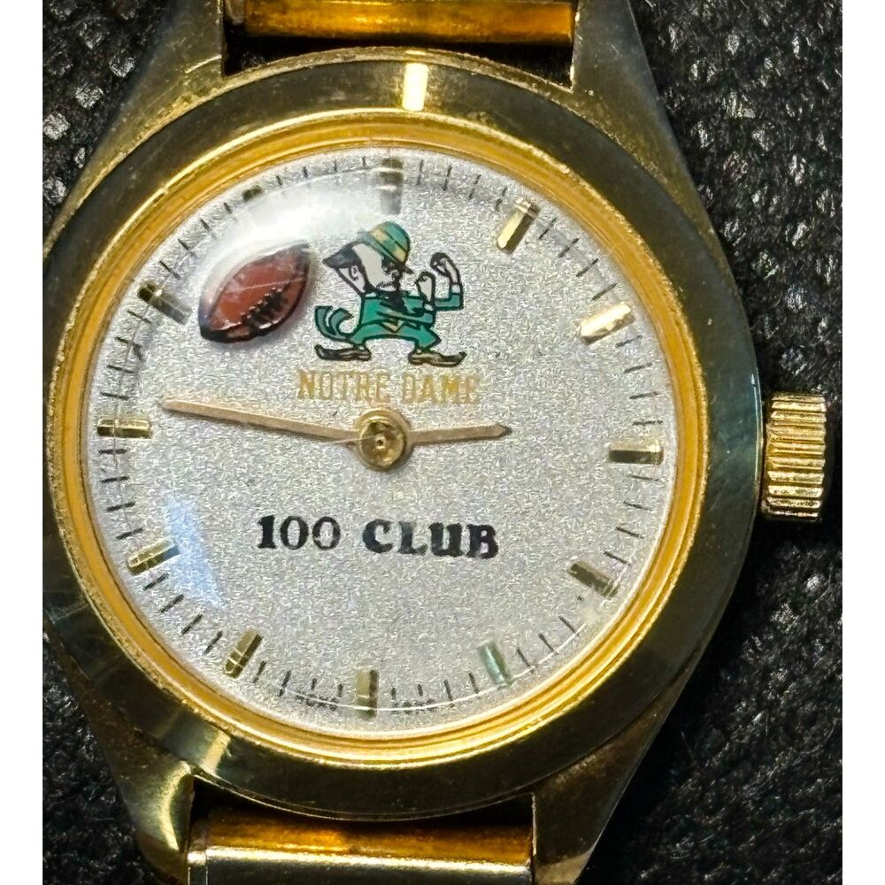 Vintage Notre Dame Fighting Irish "100 Club" Watch
